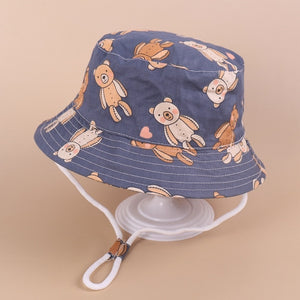 Cotton Cartoon Print Bucket Hat
