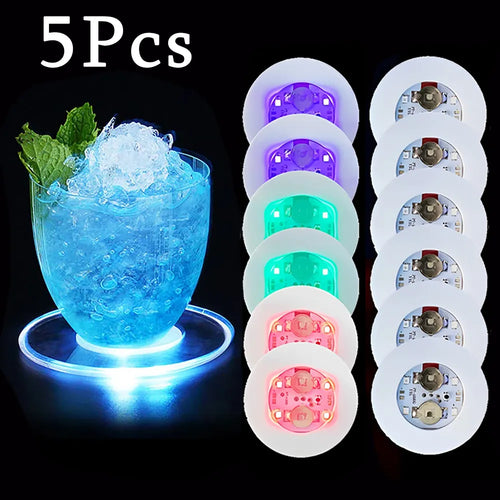 LED Luminous Colorful 3 Mode Coasters