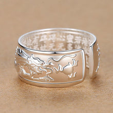 S925 Sterling Silver Original Flying Dragon Aristocratic Ring