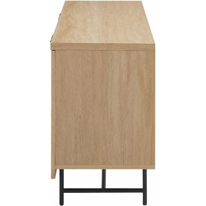 Modern Scandinavian Fluted Kitchen Buffet Cabinet