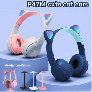 Wireless Cat Ear Bluetooth-Compatible Headphones