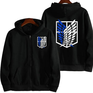 Zip Up Graphic Hoodie