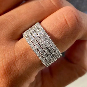 925 Sterling Silver Cubic Zirconia Ring