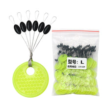 Group Set Rubber Silicon Rubber Oval Fishing Floats