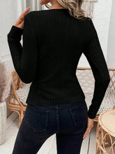 Long Sleeve Cross Chest Blouse