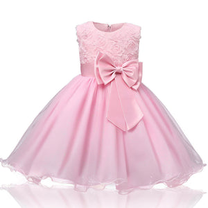 Formal Sleeveless Dress with Back Bow