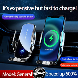 15W Fast Charging Wireless Magnetic Car Charger Station