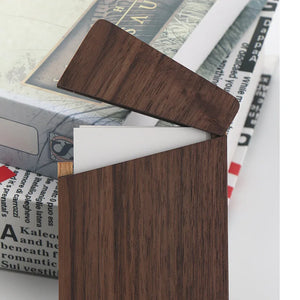 Portable Wooden Business Card Holder