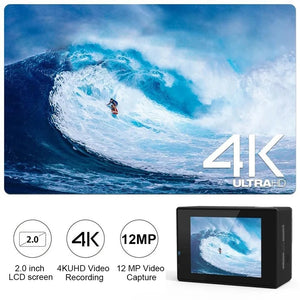 4K 1080P/30FPS WiFi 2.0" 170D Underwater Waterproof Action Camera