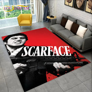 Scarface Tony 3D Print Area Rug