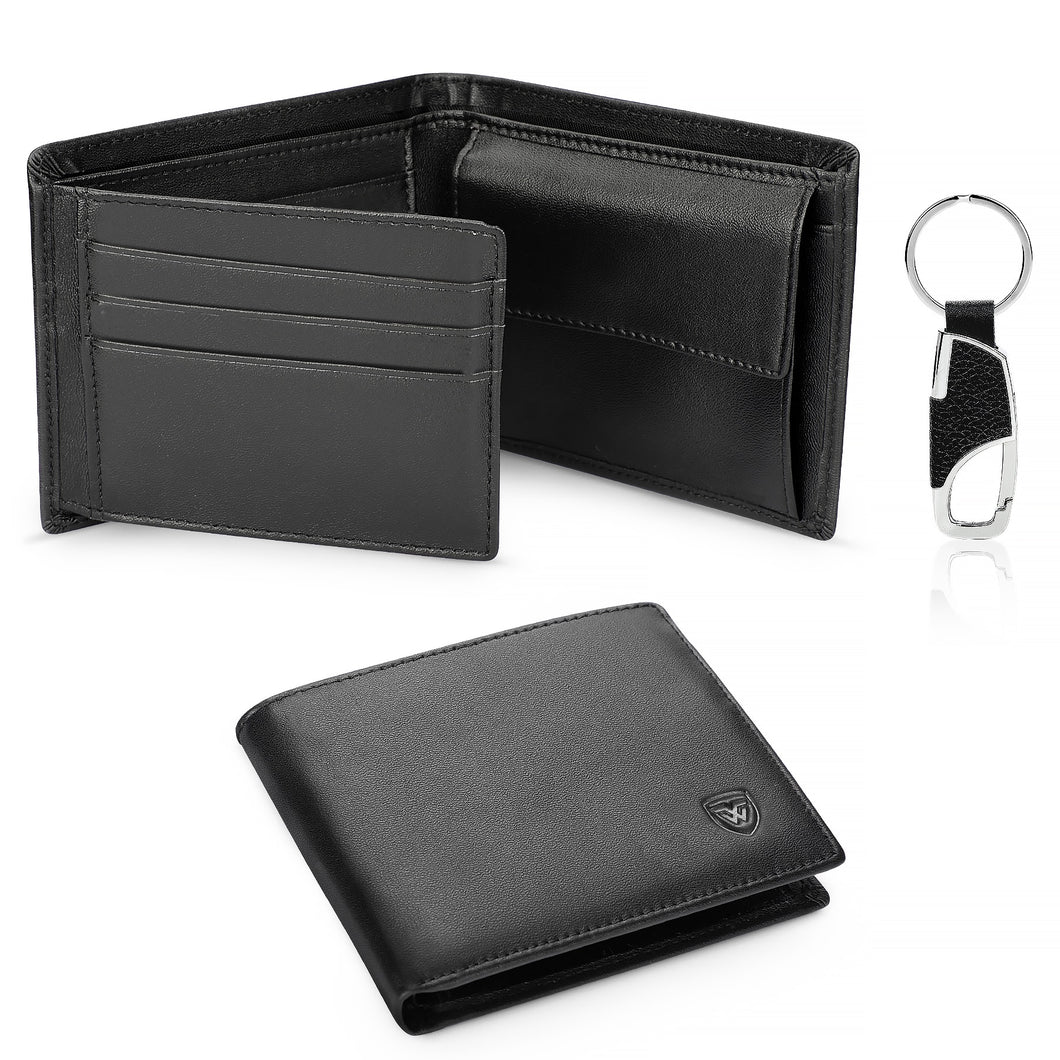 Genuine Leather Classic Black Soft Wallet