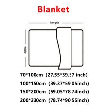 Solid Color Thick Wide Striped Multifunctional Blanket