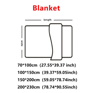 Solid Color Thick Wide Striped Multifunctional Blanket