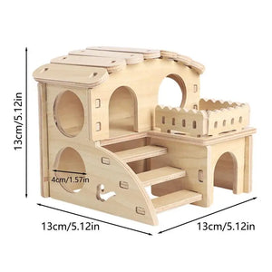 Solid Wood Hamster Nest Hiding House