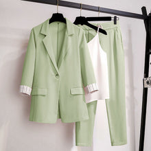Tweed Jacket Blouse & Pant 3PCE Suit