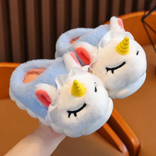 Plush Cartoon Print Non-Slip Soft Slippers