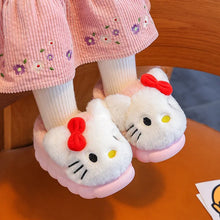 Cover Heel Cute Cartoon Plush Slippers