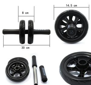 Mute Non-slip Double-Wheel Abdominal Roller