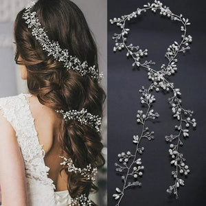 20pcs Elegant Pearl Crystal U-shaped Meta Hairpins