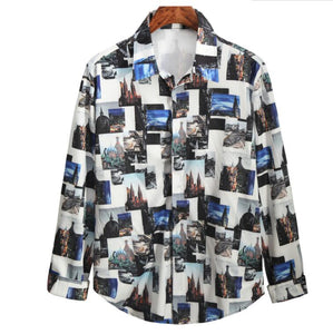 Long Sleeve Slim Fit Soft and Smooth Paisley Printed Shirt