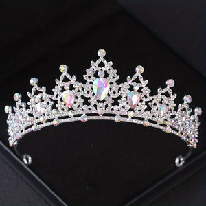 Wedding Crystal Bridal Silver Crown Tiara