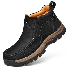 Genuine Leather Rubber Ankle Boots