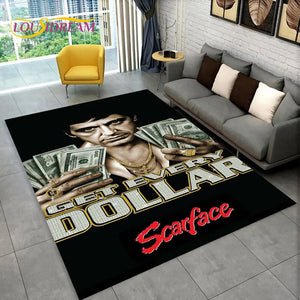 Scarface Tony 3D Print Area Rug