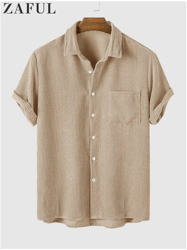 Corduroy Short Sleeve Shirt