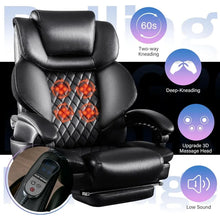 500lbs Capacity Office Chair with 3D Rolling Lumbar Massage