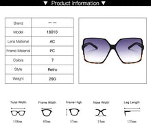 Oversized Gradient Designer Sunglasses