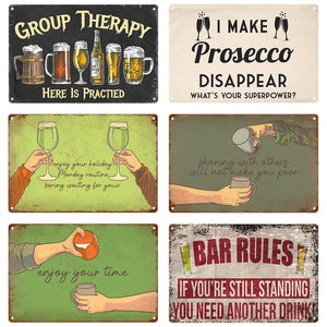 Tin Sign Irish Drink Lovers Pub Wall Metal