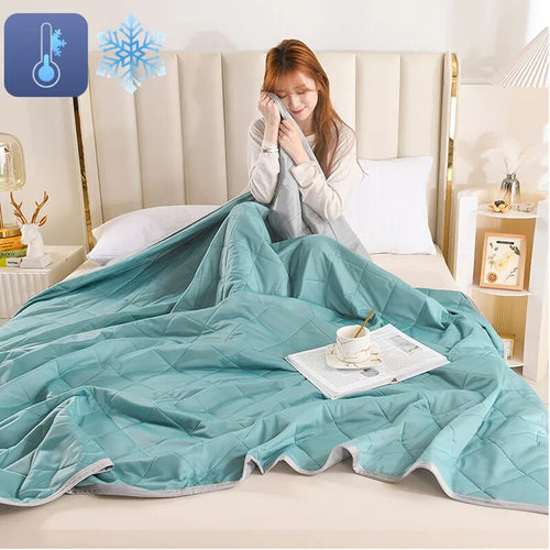 Ice Cooling Smooth Lightweight Double Side Quilt