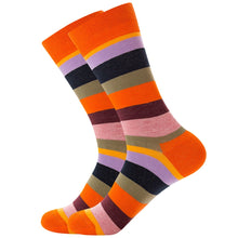 Happy Colorful Striped Combed Cotton Socks