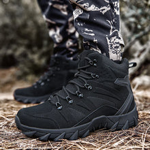 HIKEUP Leather Hiking Tactical Shoes