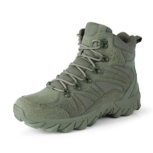HIKEUP Leather Hiking Tactical Shoes