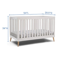 Delta 4-in-1 Convertible Baby Crib with Natural Legs