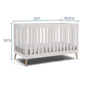 Delta 4-in-1 Convertible Baby Crib with Natural Legs