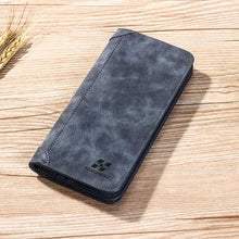 Vintage Faux Leather Frosted Long Wallet