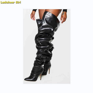 Loose High Heel Over the Knee Boots