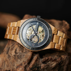 Automatic BOBO BIRD Wooden Mechanical Watch