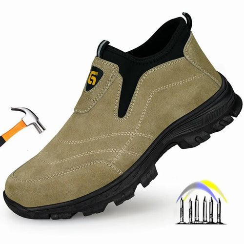 Anti-spark Suede Steel Toe Work Shoes