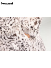 Oversized Colorful Thick Warm Fluffy Faux Fur Coat