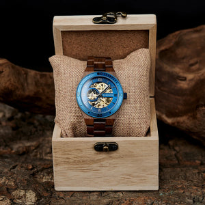 Automatic BOBO BIRD Wooden Mechanical Watch