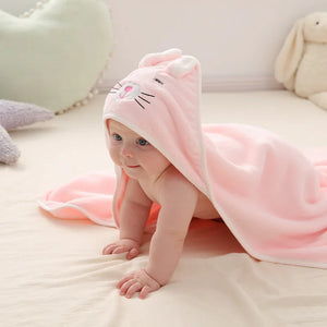 Baby Hooded Towels Swaddle Wrap