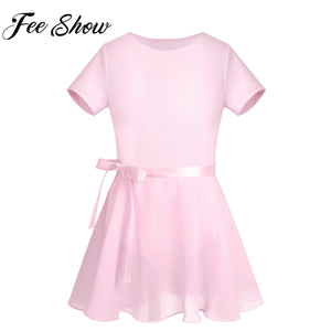 Girls Bodysuit with Chiffon Skirt