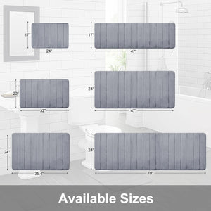 Memory Foam Large Absorbent Non-Slip Bathroom Rug