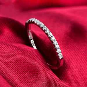 Real Tibetan Silver Cubic Zirconia Wedding Ring