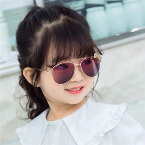 Metal Frame Fashion Girl's Sunglasses