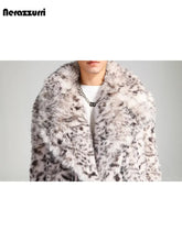 Oversized Colorful Thick Warm Fluffy Faux Fur Coat