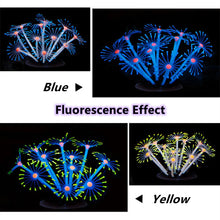 1Pc Silicone Glowing Artificial Fish Tank Coral Plant